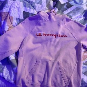 champion hoodie, size XS, light pink